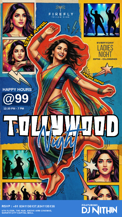 Tollywood night Monday